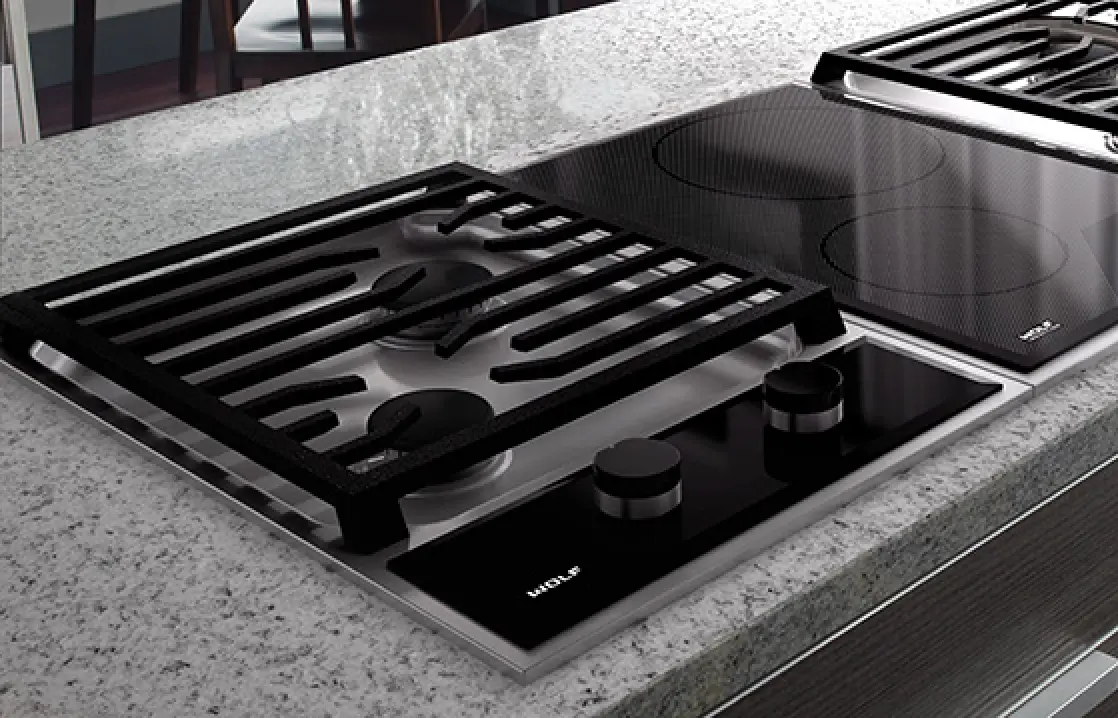 Seamless Burner Pan for Easy Clean-up